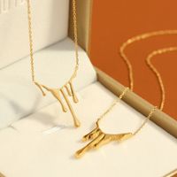 Ins Style Geometric Titanium Steel Gold Plated Necklace 1 Piece main image 5