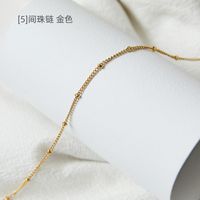 Simple Style Flower Titanium Steel Chain Necklace sku image 24