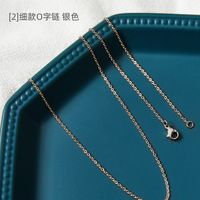 Simple Style Flower Titanium Steel Chain Necklace sku image 4