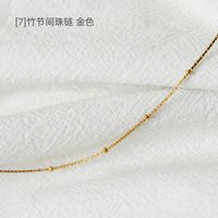 Simple Style Flower Titanium Steel Chain Necklace sku image 17