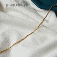 Einfacher Stil Blume Titan Stahl Kette Halskette sku image 26