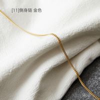 Simple Style Flower Titanium Steel Chain Necklace sku image 12
