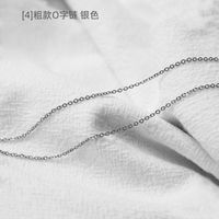 Simple Style Flower Titanium Steel Chain Necklace sku image 10