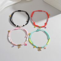 Elegant Star Leaves Stainless Steel Soft Clay Beaded Plating Women's Bracelets 1 Piece main image 1