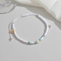 Elegant Star Leaves Stainless Steel Soft Clay Beaded Plating Women's Bracelets 1 Piece main image 4