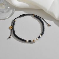 Elegant Star Leaves Stainless Steel Soft Clay Beaded Plating Women's Bracelets 1 Piece main image 3