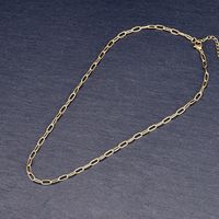 Fashion Geometric Titanium Steel Gold Plated Necklace 1 Piece main image 3