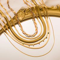 Einfacher Stil Geometrisch Rostfreier Stahl Vergoldet Zirkon Vergoldet Halskette main image 3