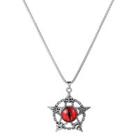 Hip-hop Devil's Eye Skull Arylic Alloy Hollow Out Unisex Pendant Necklace 1 Piece sku image 1