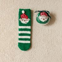 Women's Simple Style Christmas Tree Santa Claus Snowman Cotton Jacquard Crew Socks sku image 19