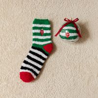 Women's Simple Style Christmas Tree Santa Claus Snowman Cotton Jacquard Crew Socks sku image 23