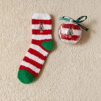 Women's Simple Style Christmas Tree Santa Claus Snowman Cotton Jacquard Crew Socks sku image 26