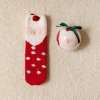 Women's Simple Style Christmas Tree Santa Claus Snowman Cotton Jacquard Crew Socks sku image 18