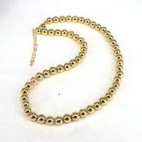 Hip-hop Geometric Round Copper Gold Plated Necklace In Bulk main image 4