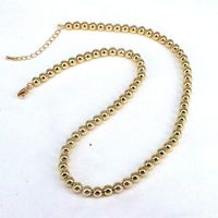 Hip-hop Geometric Round Copper Gold Plated Necklace In Bulk main image 5