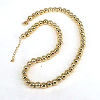 Hip-hop Geometric Round Copper Gold Plated Necklace In Bulk sku image 2