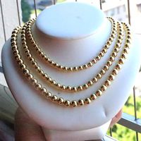 Hip-hop Geometric Round Copper Gold Plated Necklace In Bulk main image 6