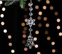 Christmas Fashion Christmas Tree Snowflake Arylic Party Decorative Props 1 Piece sku image 1