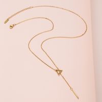 Simple Style Triangle Alloy Women's Necklace 1 Piece main image 1