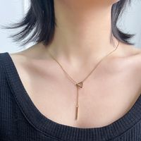 Simple Style Triangle Alloy Women's Necklace 1 Piece main image 5