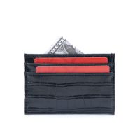 Unisex Solid Color Pu Leather Open Card Holders main image 3