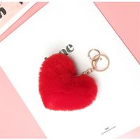 Korean Style Heart Shape Synthetic Fibre Women's Bag Pendant Keychain 1 Piece sku image 29