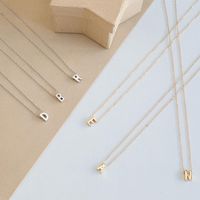 Simple Style Letter Alloy Plating Women's Pendant Necklace 1 Piece sku image 1