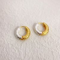 Fashion Color Block Copper Plating Earrings 1 Pair sku image 1