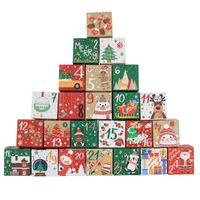 Christmas Animal Santa Claus Snowman Paper Banquet Party Gift Wrapping Supplies sku image 1