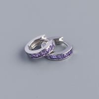 Fashion Geometric Sterling Silver Rhinestones Earrings 1 Pair sku image 9