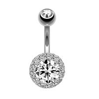 Fashion Geometric Copper Plating Zircon Belly Ring main image 3