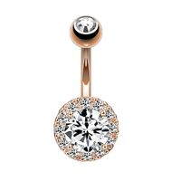 Fashion Geometric Copper Plating Zircon Belly Ring main image 4