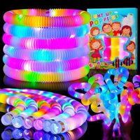 Fashion Diy Decompression Color Luminous Stretch Water Pipe Sound Extension Tube Toy 1 Piece main image 4