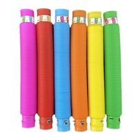 Fashion Diy Decompression Color Luminous Stretch Water Pipe Sound Extension Tube Toy 1 Piece main image 3
