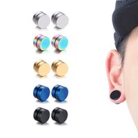 1 Piece Fashion Round Plating Stainless Steel Earrings main image 4