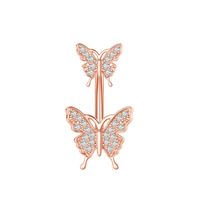 Mode Schmetterling Kupfer Überzug Zirkon Bauchnabelpiercing sku image 8