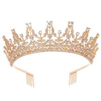 Ethnic Style Crown Alloy Diamond Rhinestones Crown 1 Piece main image 6