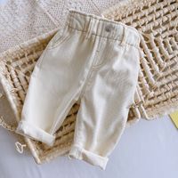 Fashion Solid Color Cotton Boys Pants sku image 2