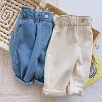 Fashion Solid Color Cotton Boys Pants main image 1