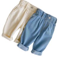 Fashion Solid Color Cotton Boys Pants main image 3