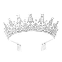 Ethnic Style Crown Alloy Diamond Rhinestones Crown 1 Piece main image 2