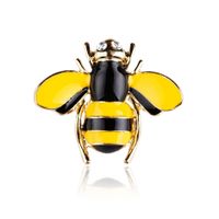 Cute Bee Alloy Inlay Rhinestones Unisex Brooches sku image 2