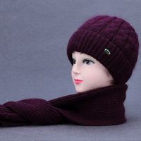 Women's Basic Solid Color Plush Eaveless Wool Cap sku image 12