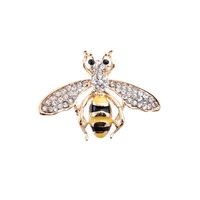 Cute Bee Alloy Inlay Rhinestones Unisex Brooches sku image 3