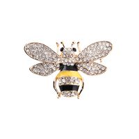 Cute Bee Alloy Inlay Rhinestones Unisex Brooches sku image 5