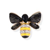 Cute Bee Alloy Inlay Rhinestones Unisex Brooches sku image 8