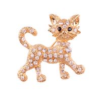 Mode Animal Alliage Incruster Perles Artificielles Strass Femmes Broches sku image 1