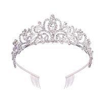 Fashion Crown Alloy Rhinestones Crown 1 Piece main image 1