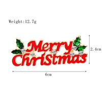 Fashion Christmas Tree Santa Claus Elk Alloy Enamel Rhinestones Unisex Brooches sku image 3