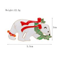 Fashion Christmas Tree Santa Claus Elk Alloy Enamel Rhinestones Unisex Brooches sku image 13